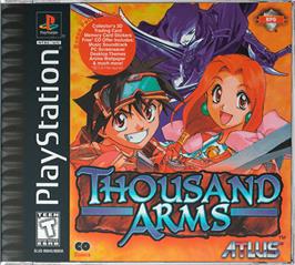Box cover for Thousand Arms on the Sony Playstation.