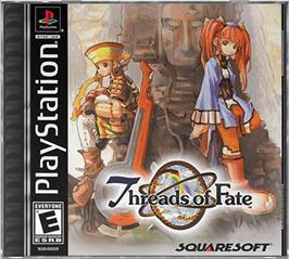 Box cover for Threads of Fate on the Sony Playstation.