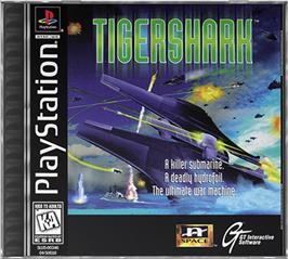 Box cover for Tigershark on the Sony Playstation.