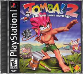Box cover for Tomba! 2: The Evil Swine Return on the Sony Playstation.