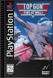 Box cover for Top Gun: Fire at Will on the Sony Playstation.