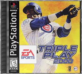 Box cover for Triple Play 2000 on the Sony Playstation.