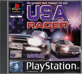 Box cover for USA Racer on the Sony Playstation.