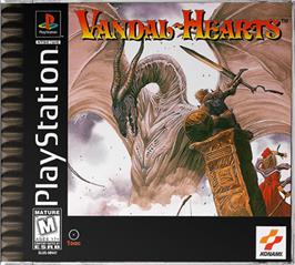 Box cover for Vandal Hearts on the Sony Playstation.