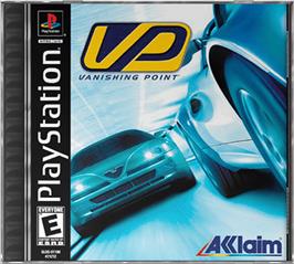 Box cover for Vanishing Point on the Sony Playstation.