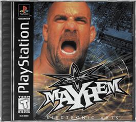 Box cover for WCW Mayhem on the Sony Playstation.