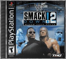 Box cover for WWF Smackdown! 2: Know Your Role on the Sony Playstation.