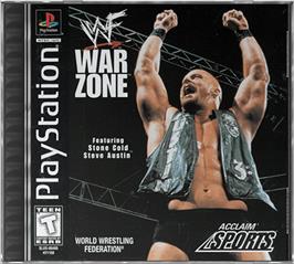 Box cover for WWF War Zone on the Sony Playstation.