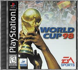 Box cover for World Cup 98 on the Sony Playstation.