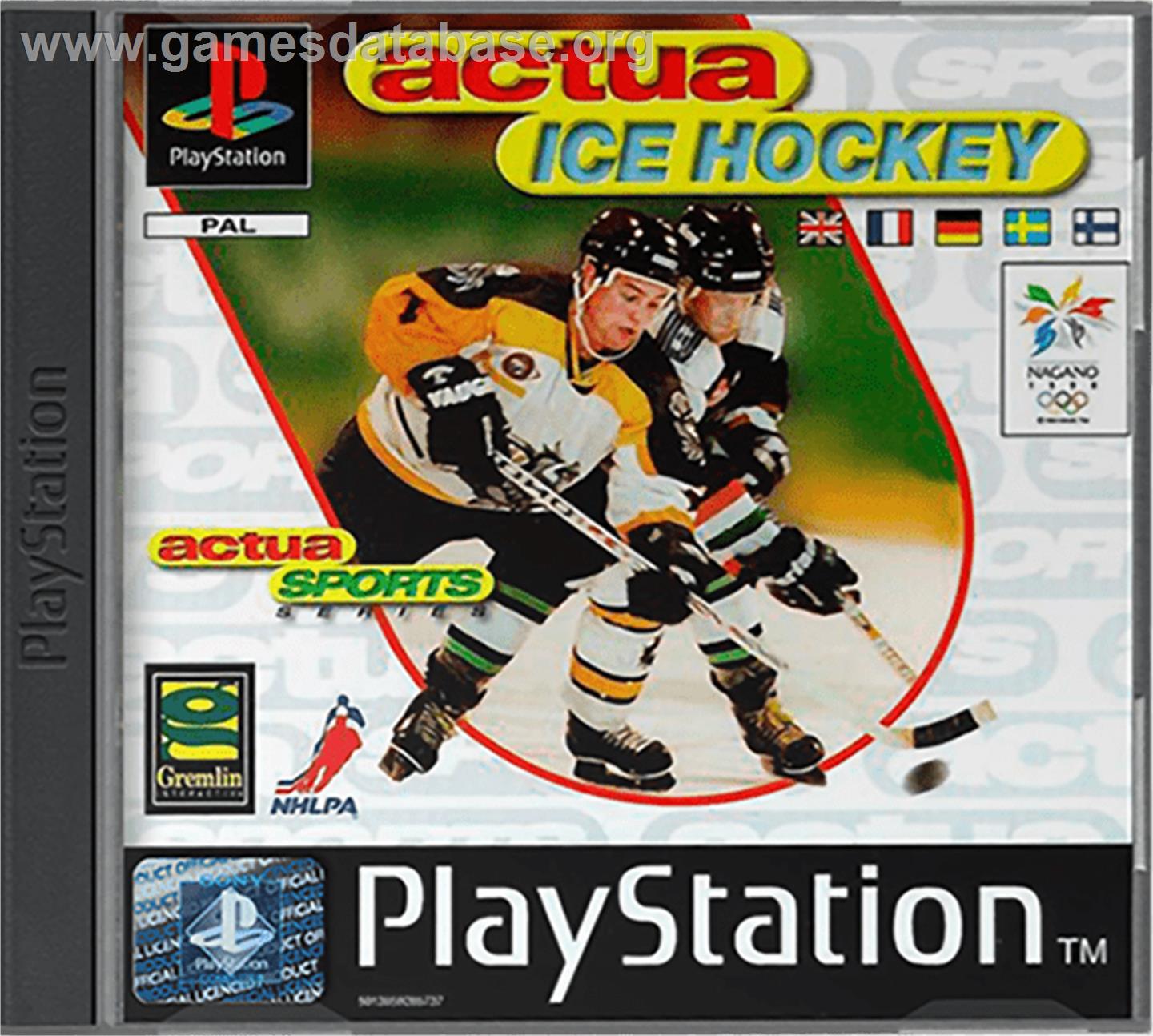 Actua Ice Hockey - Sony Playstation - Artwork - Box
