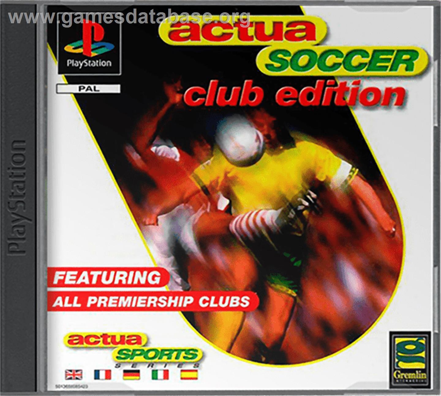 Actua Soccer: Club Edition - Sony Playstation - Artwork - Box