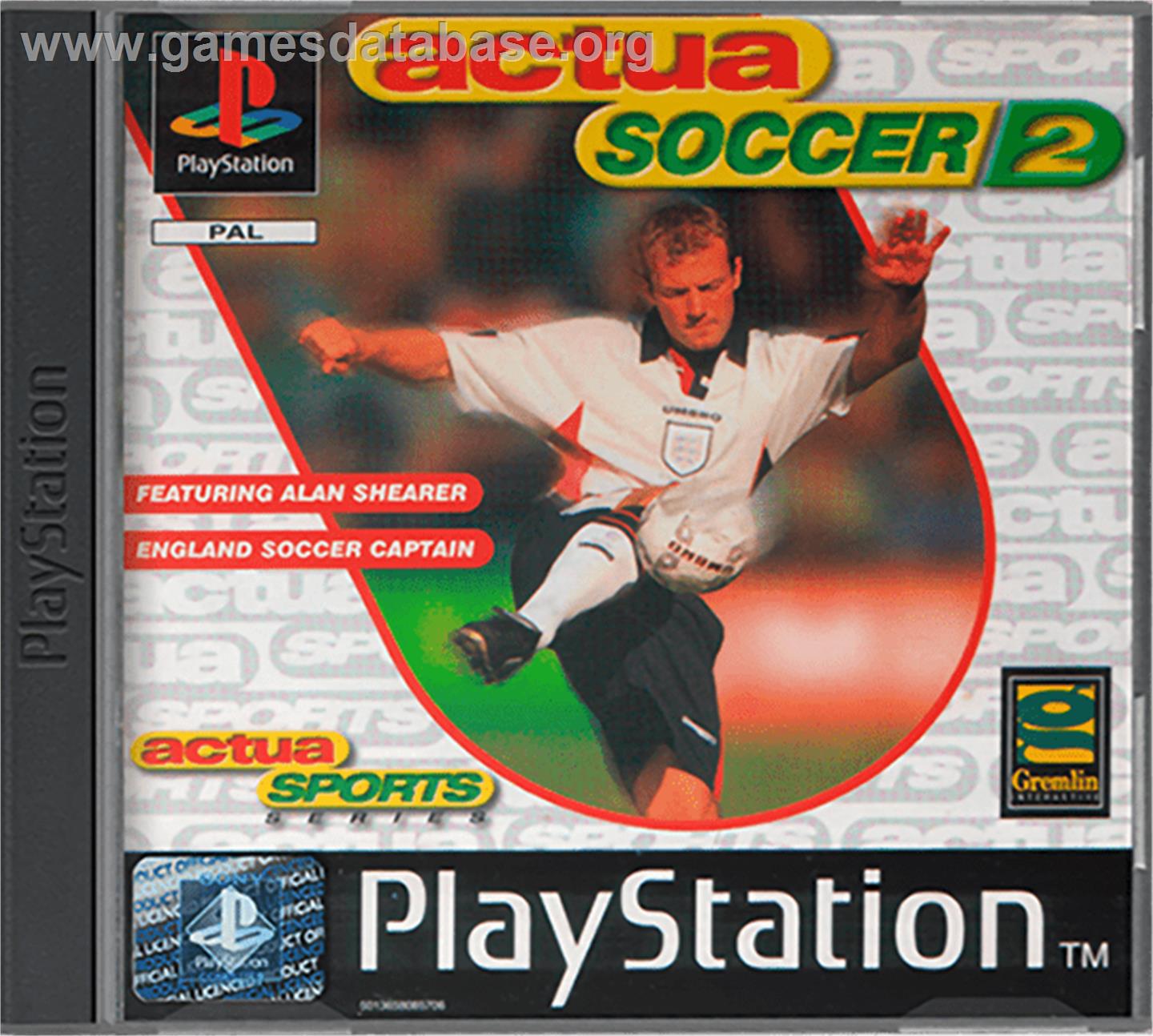 Actua Soccer 2 - Sony Playstation - Artwork - Box