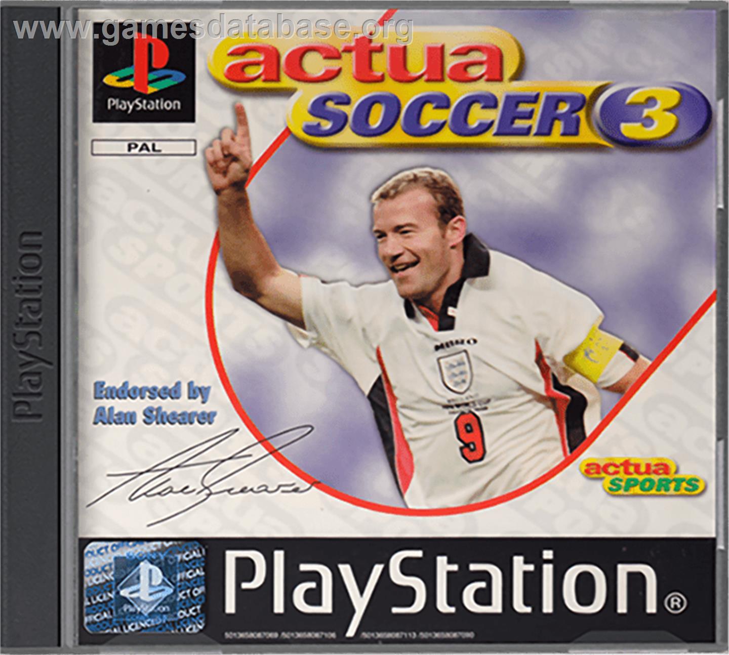 Actua Soccer 3 - Sony Playstation - Artwork - Box
