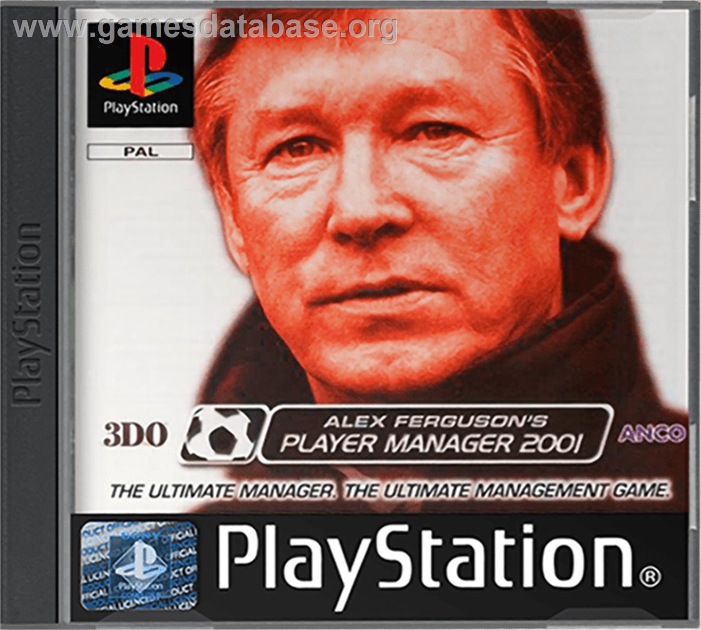 Alex Ferguson's Player Manager 2001 - Sony Playstation - Artwork - Box