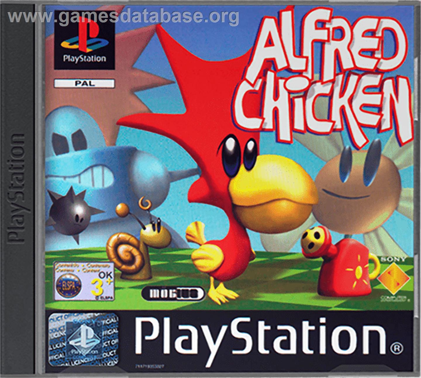 Alfred Chicken - Sony Playstation - Artwork - Box