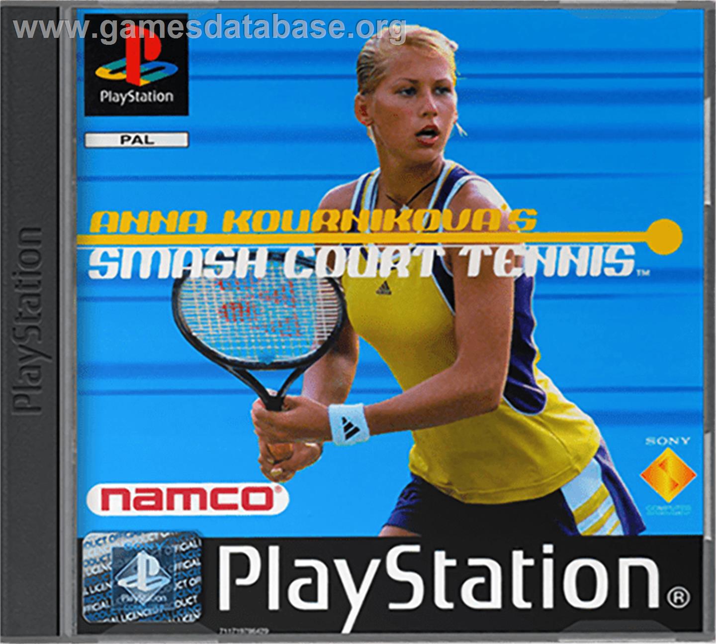 Anna Kournikova's Smash Court Tennis - Sony Playstation - Artwork - Box