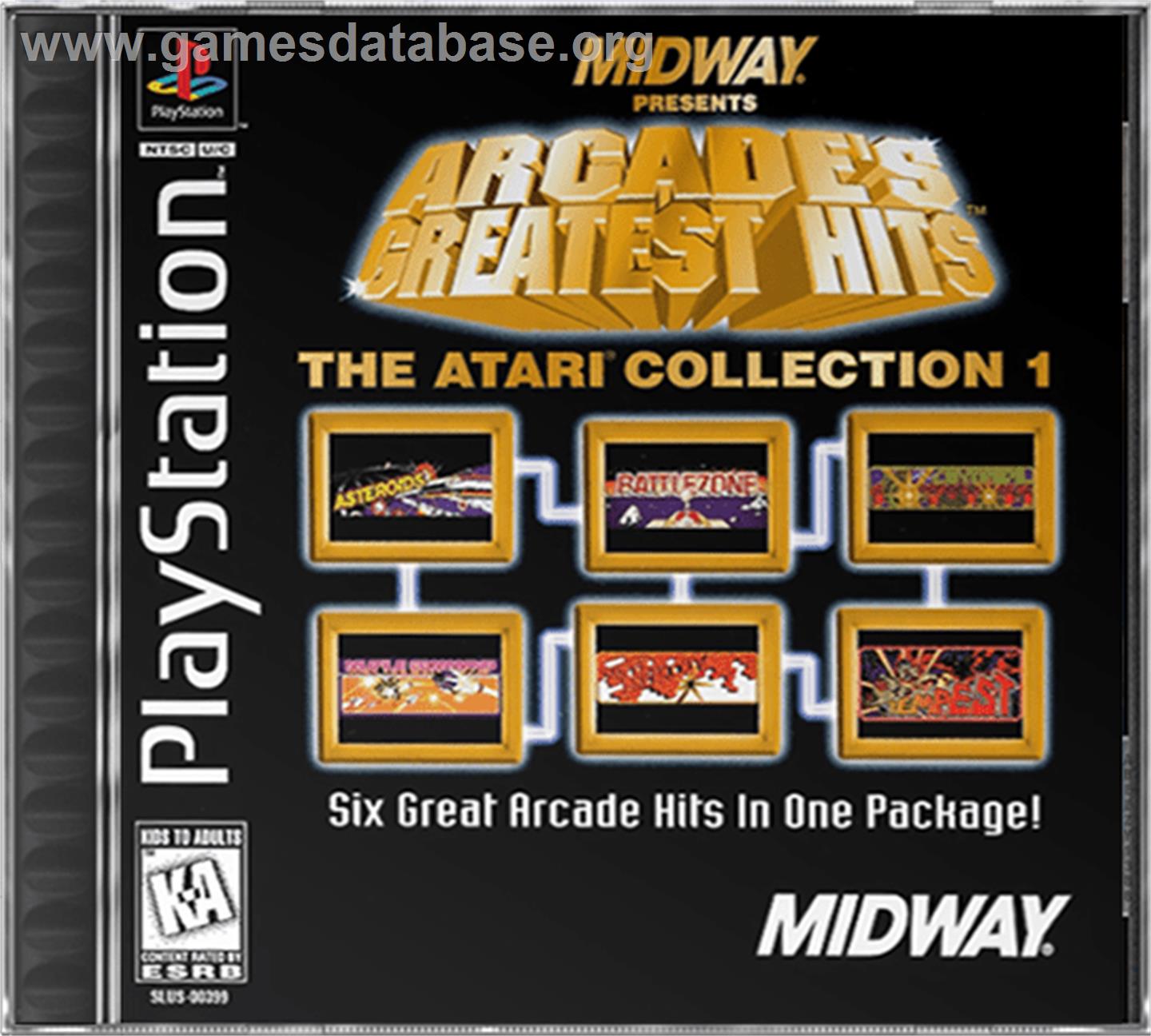 Arcade's Greatest Hits: The Atari Collection 1 - Sony Playstation - Artwork - Box
