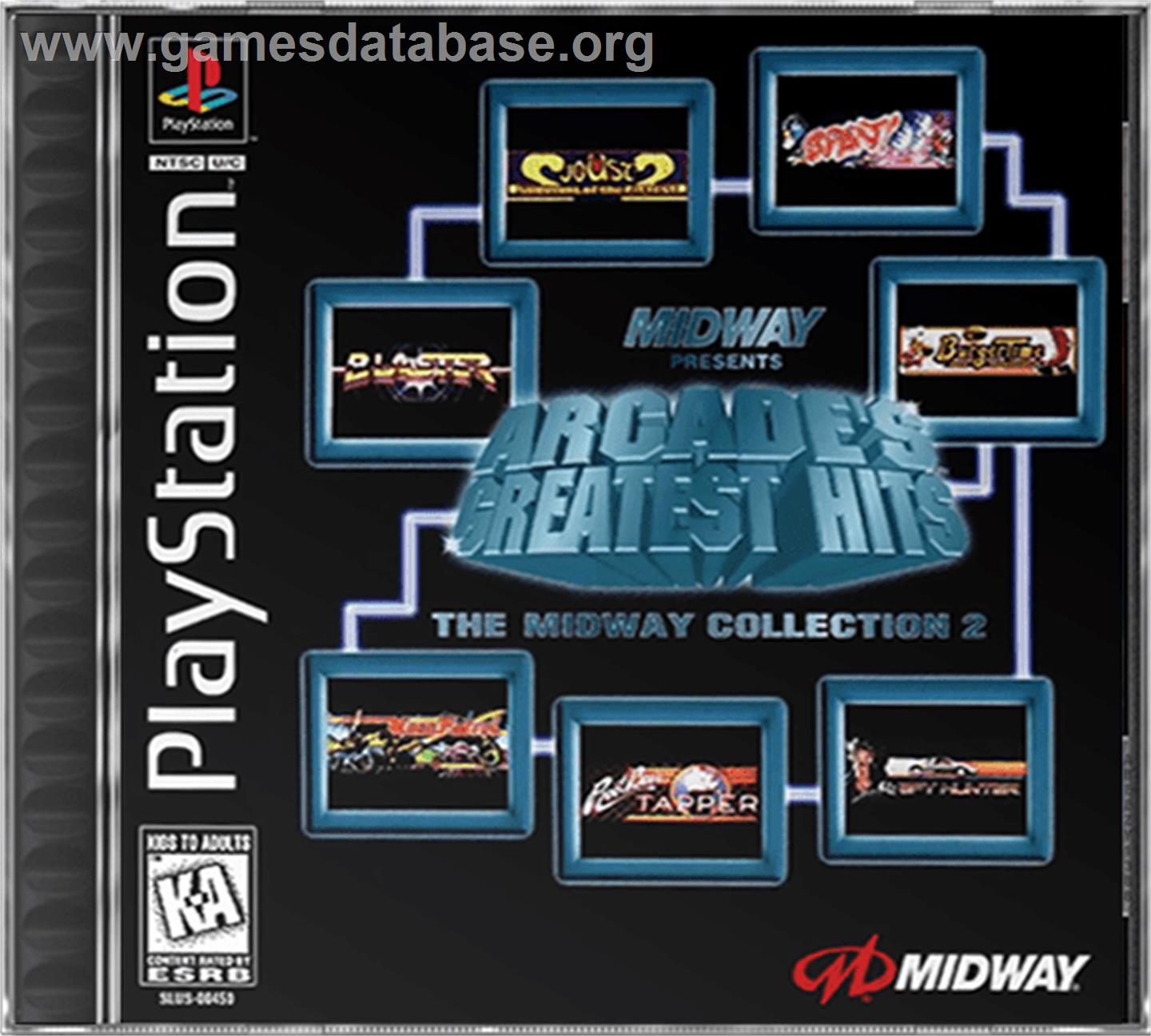 Arcade's Greatest Hits: The Midway Collection 2 - Sony Playstation - Artwork - Box