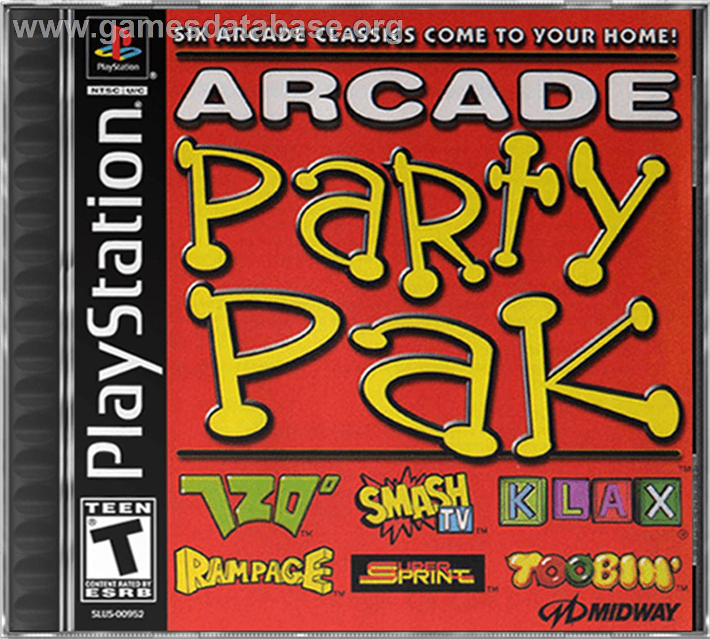 Arcade Party Pak - Sony Playstation - Artwork - Box