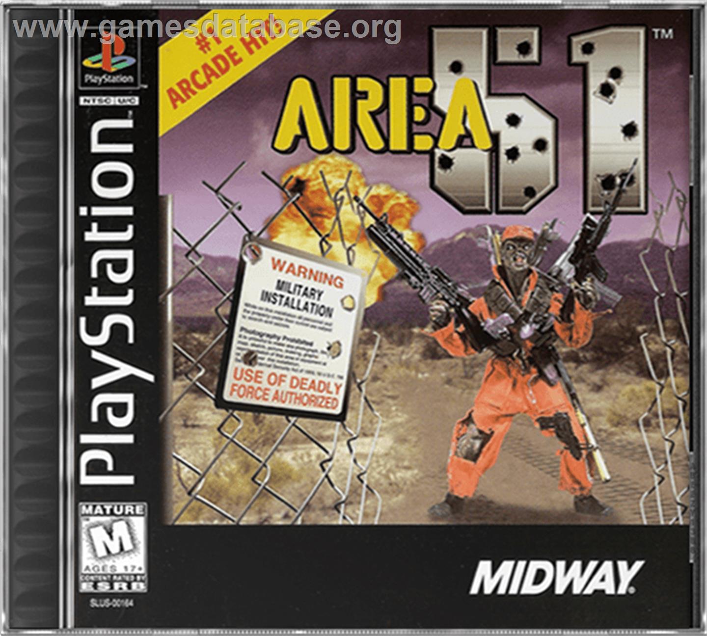 Area 51 - Sony Playstation - Artwork - Box
