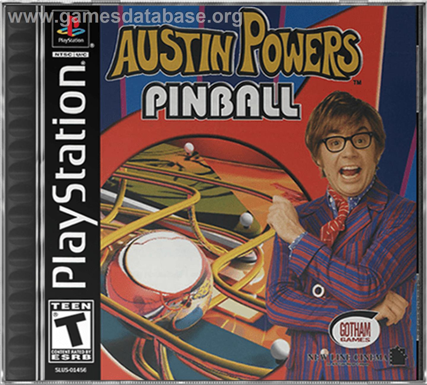 Austin Powers Pinball - Sony Playstation - Artwork - Box