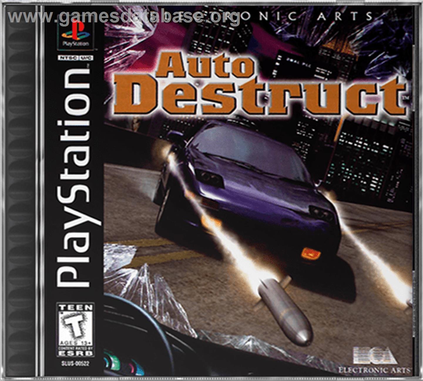 Auto Destruct - Sony Playstation - Artwork - Box