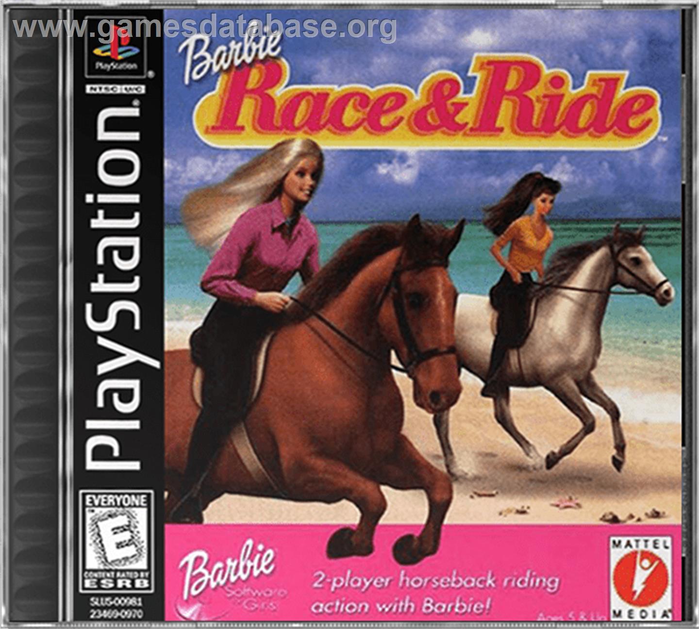 Barbie: Race and Ride - Sony Playstation - Artwork - Box