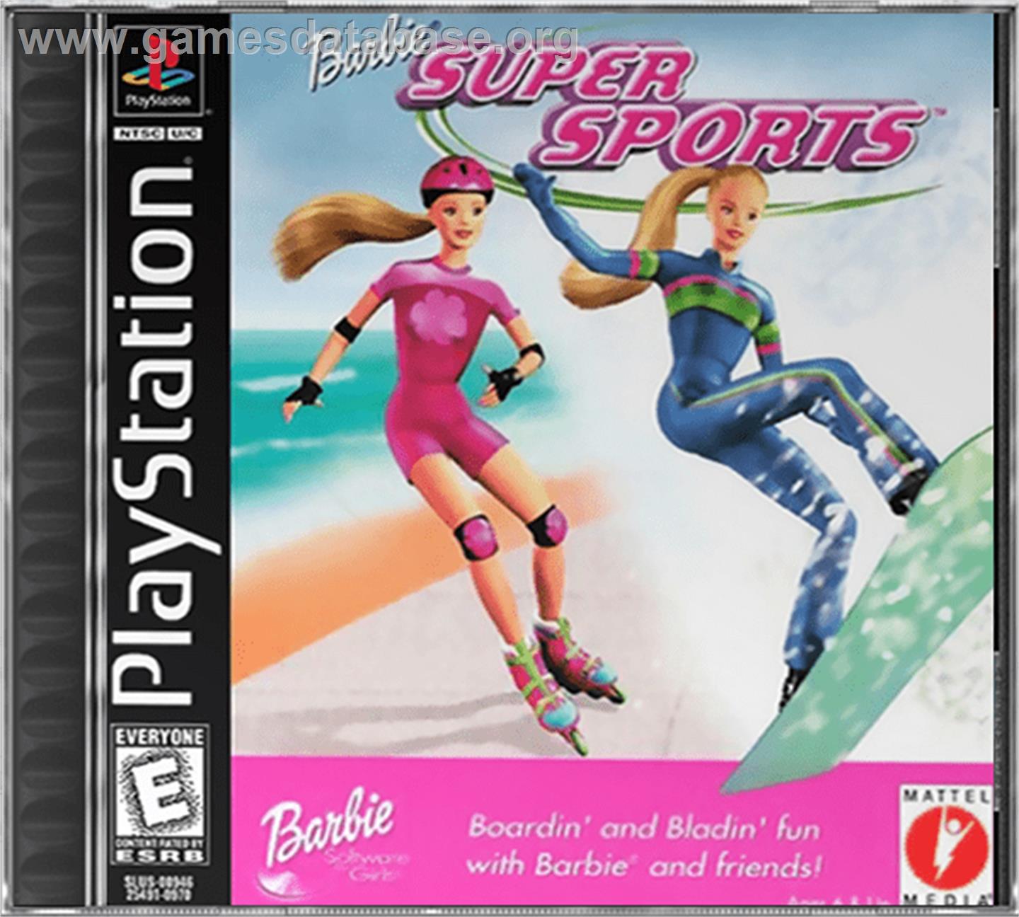 Barbie: Super Sports - Sony Playstation - Artwork - Box