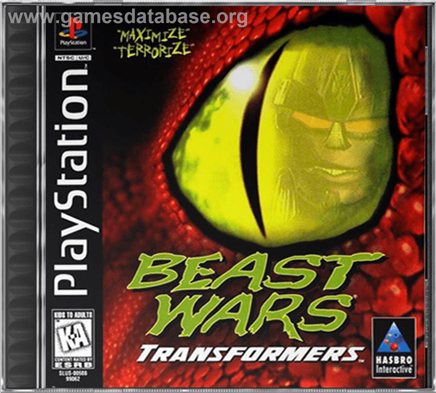 Beast Wars: Transformers - Sony Playstation - Artwork - Box