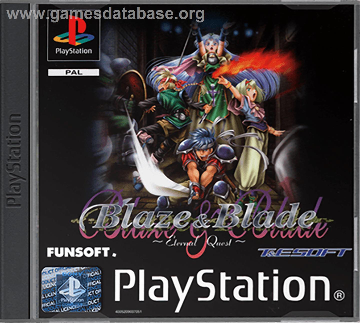 Blaze and Blade: Eternal Quest - Sony Playstation - Artwork - Box