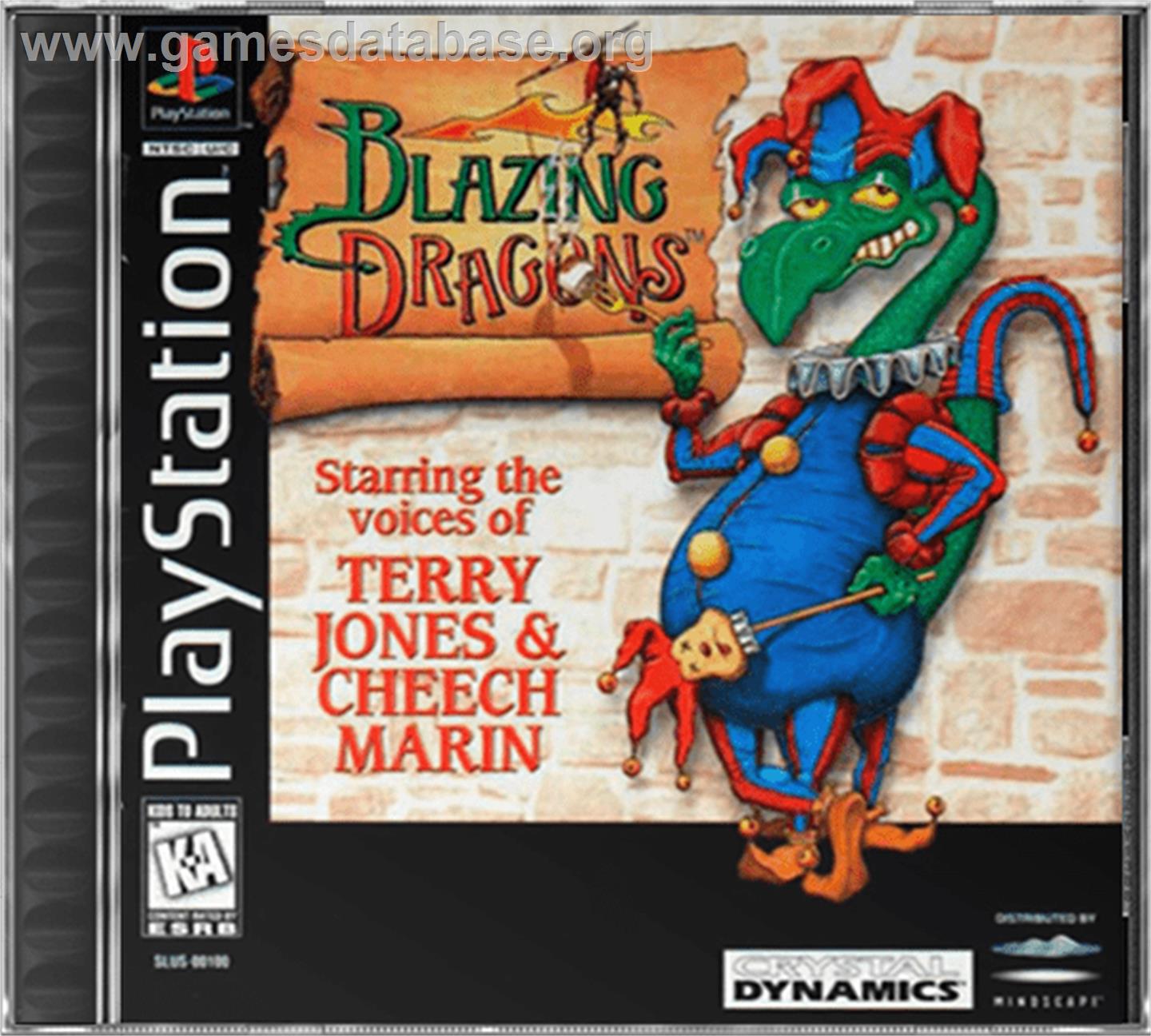 Blazing Dragons - Sony Playstation - Artwork - Box
