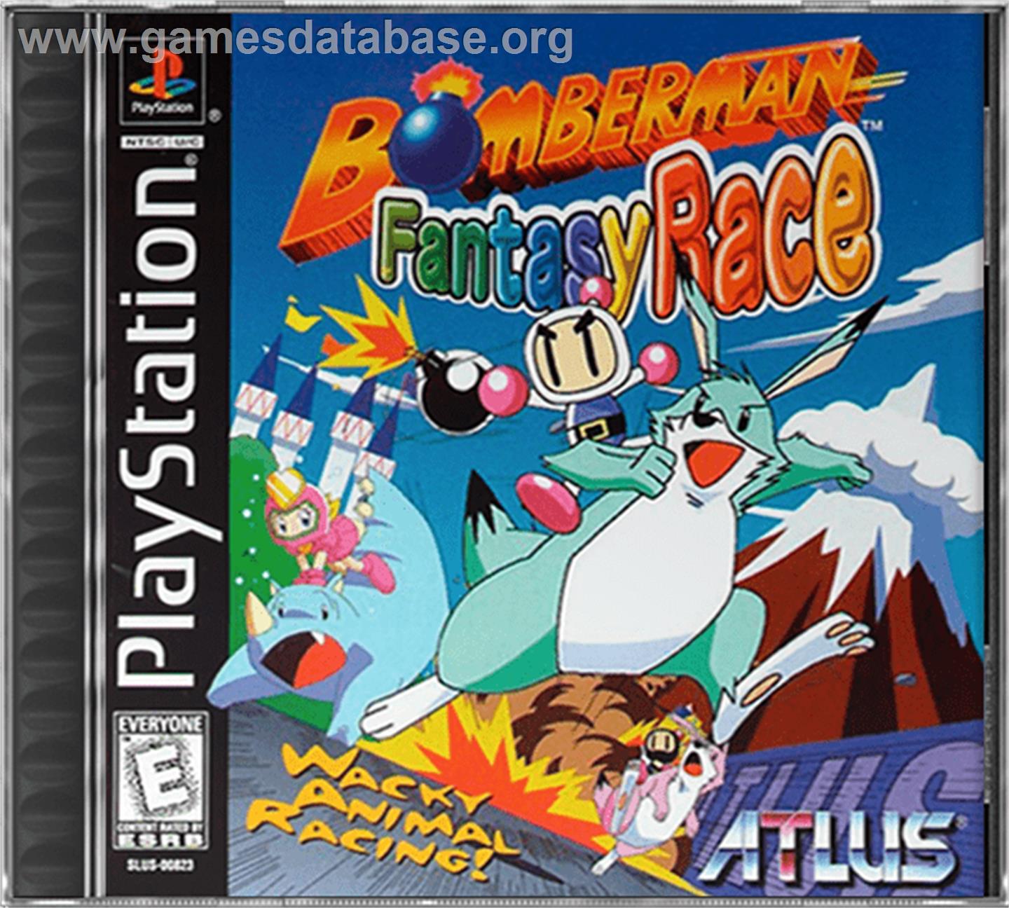 Bomberman Fantasy Race - Sony Playstation - Artwork - Box