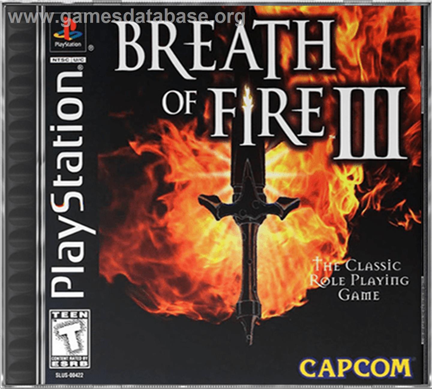Breath of Fire III - Sony Playstation - Artwork - Box