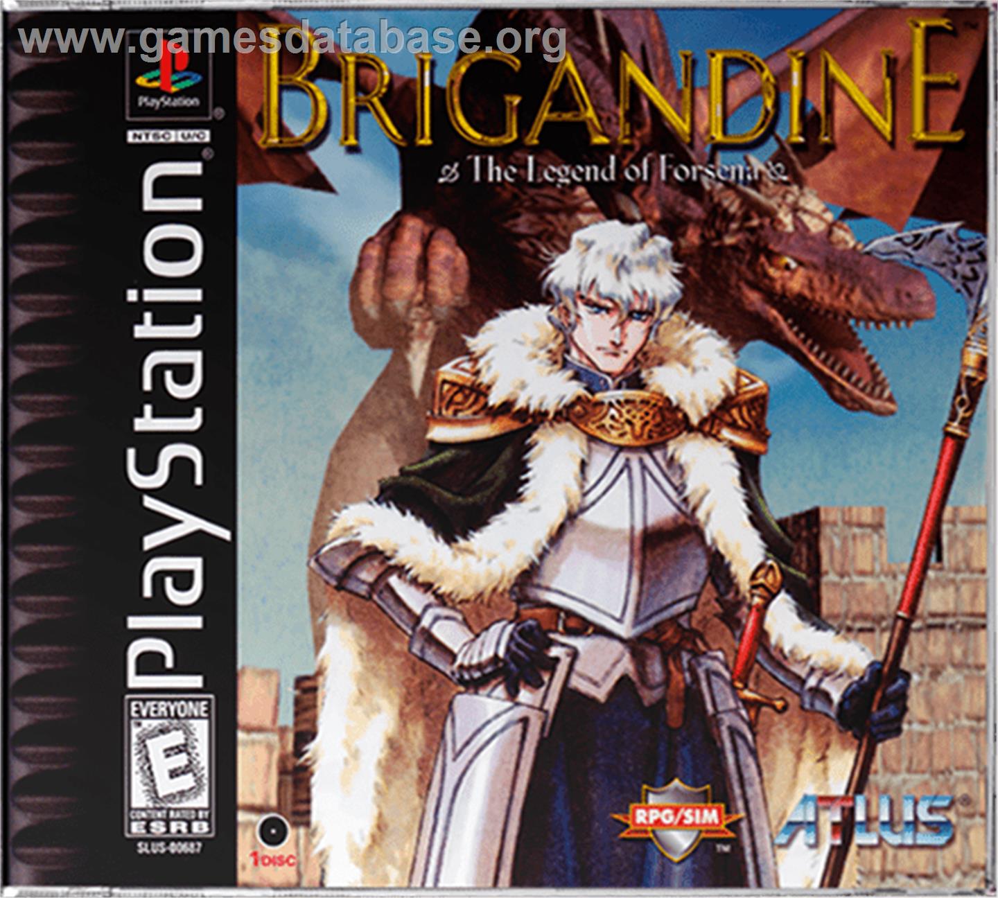 Brigandine: The Legend of Forsena - Sony Playstation - Artwork - Box