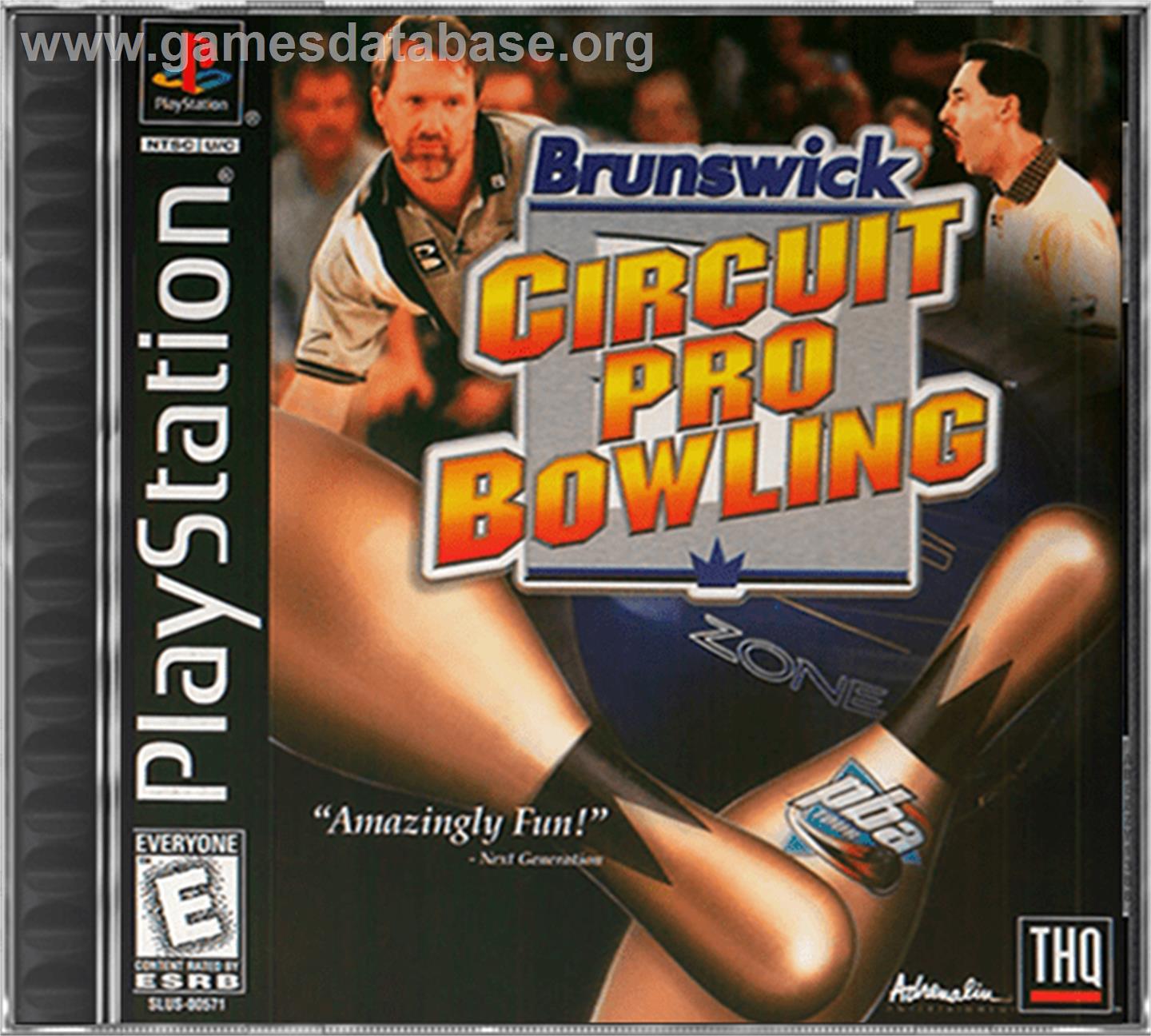 Brunswick Circuit Pro Bowling - Sony Playstation - Artwork - Box