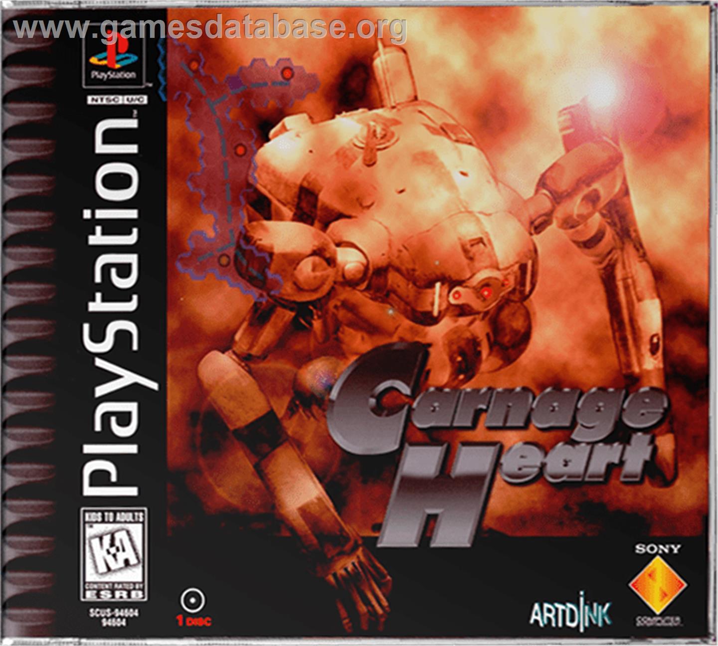 Carnage Heart - Sony Playstation - Artwork - Box