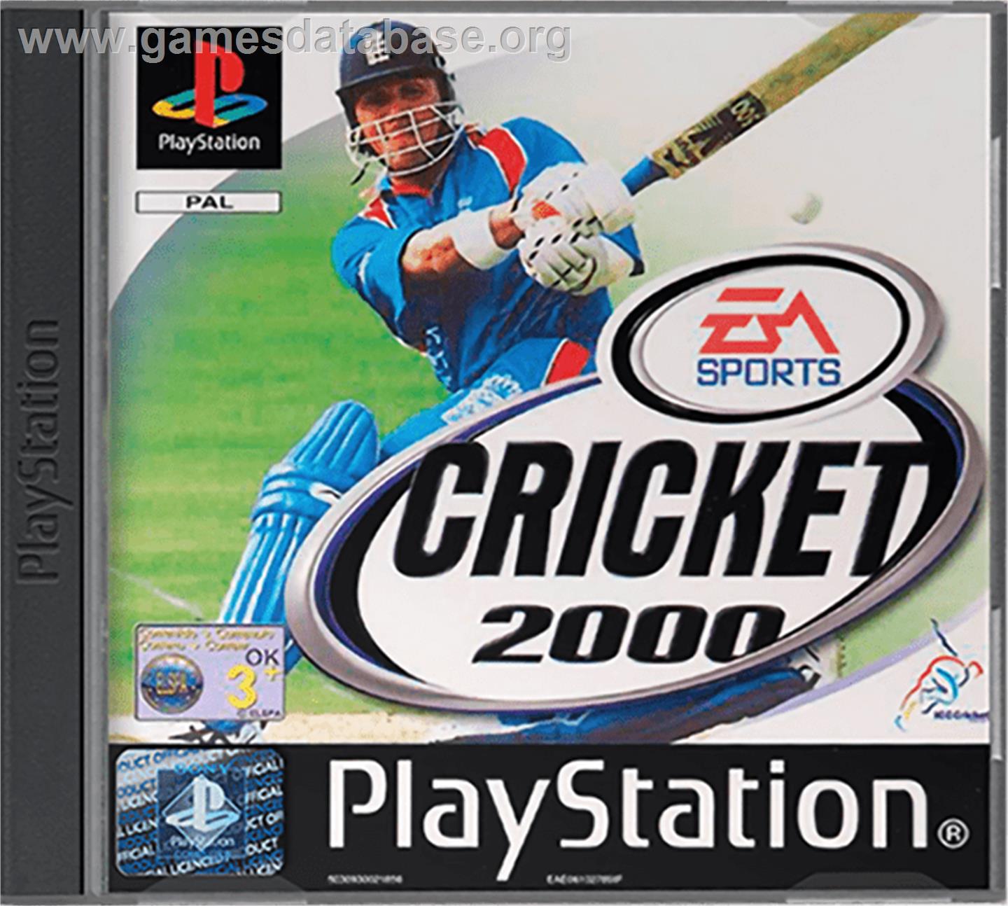 Cricket 2000 - Sony Playstation - Artwork - Box