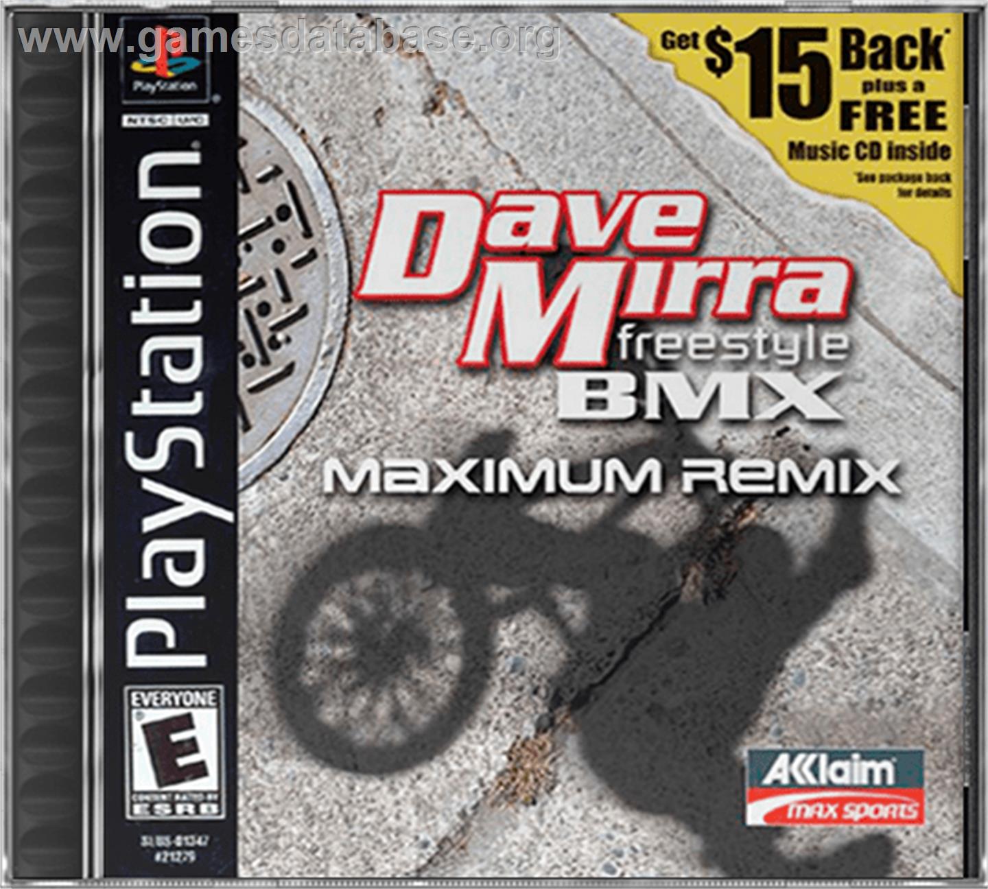 Dave Mirra Freestyle BMX: Maximum Remix - Sony Playstation - Artwork - Box