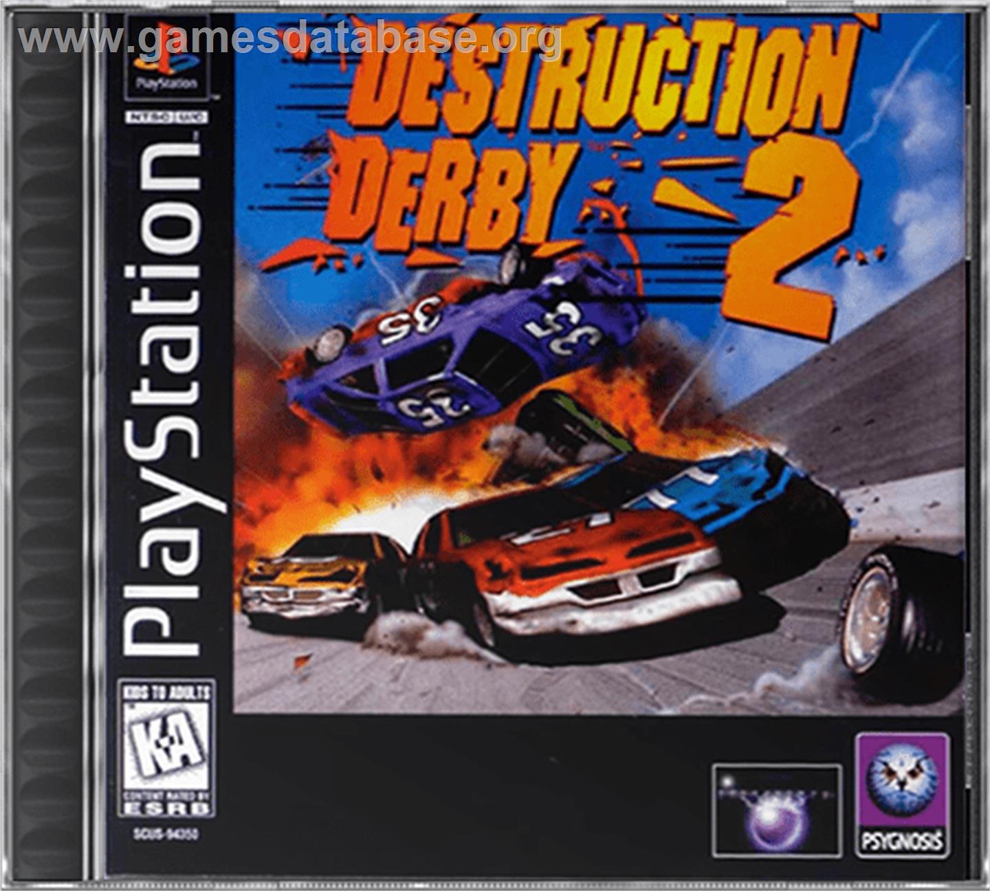 Destruction Derby 2 - Sony Playstation - Artwork - Box