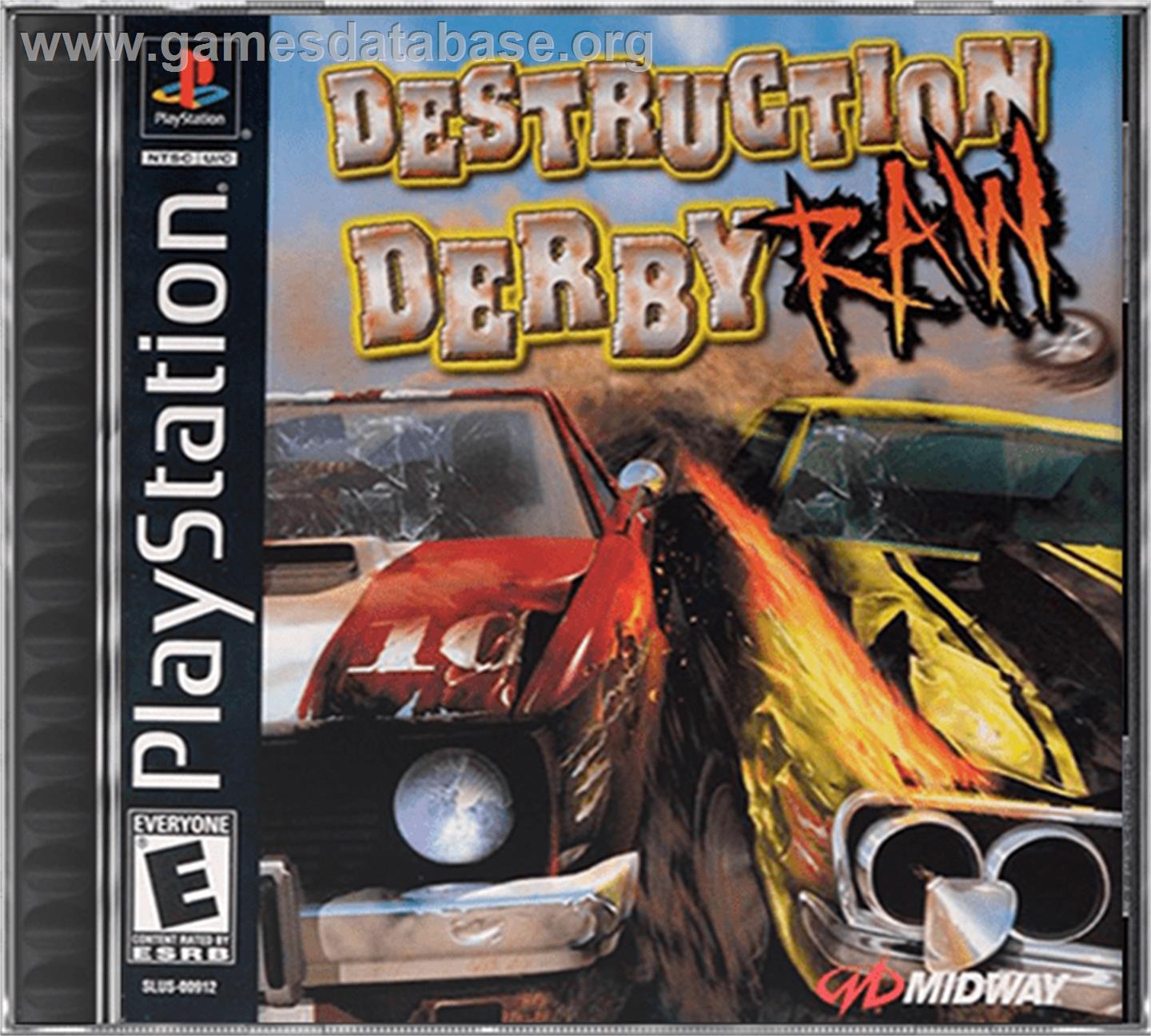 Destruction Derby Raw - Sony Playstation - Artwork - Box