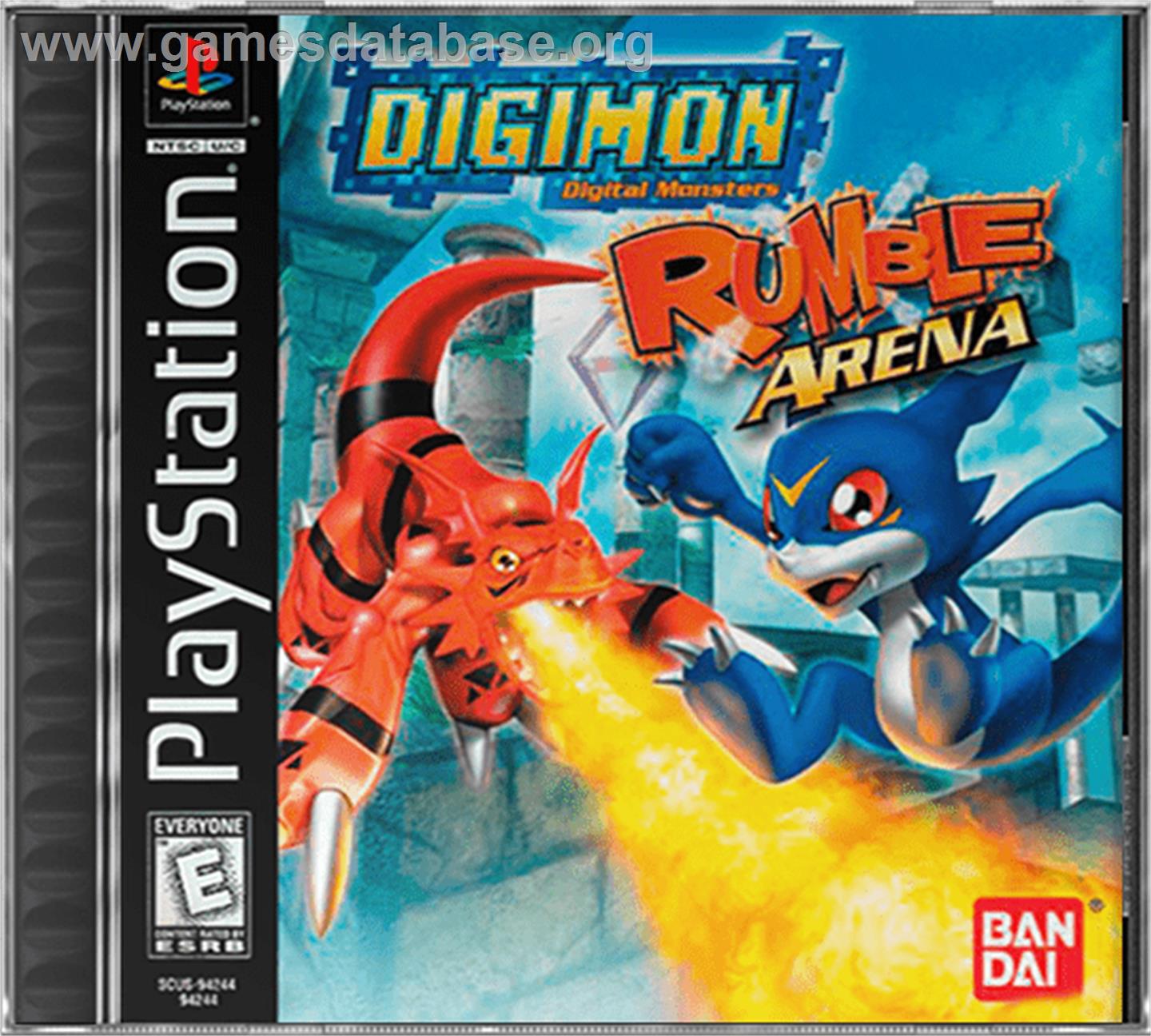 Digimon Rumble Arena - Sony Playstation - Artwork - Box