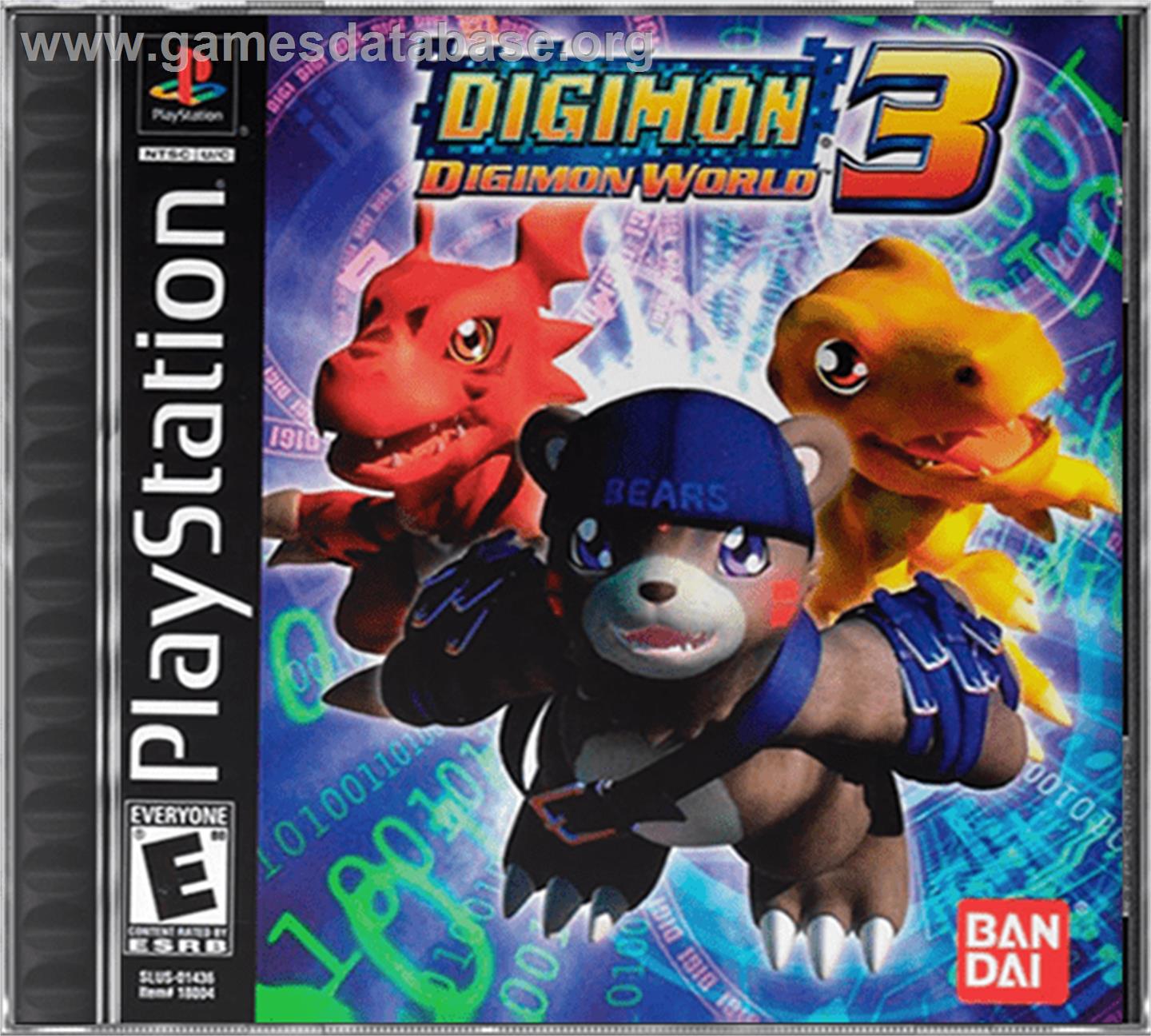 Digimon World 3 - Sony Playstation - Artwork - Box