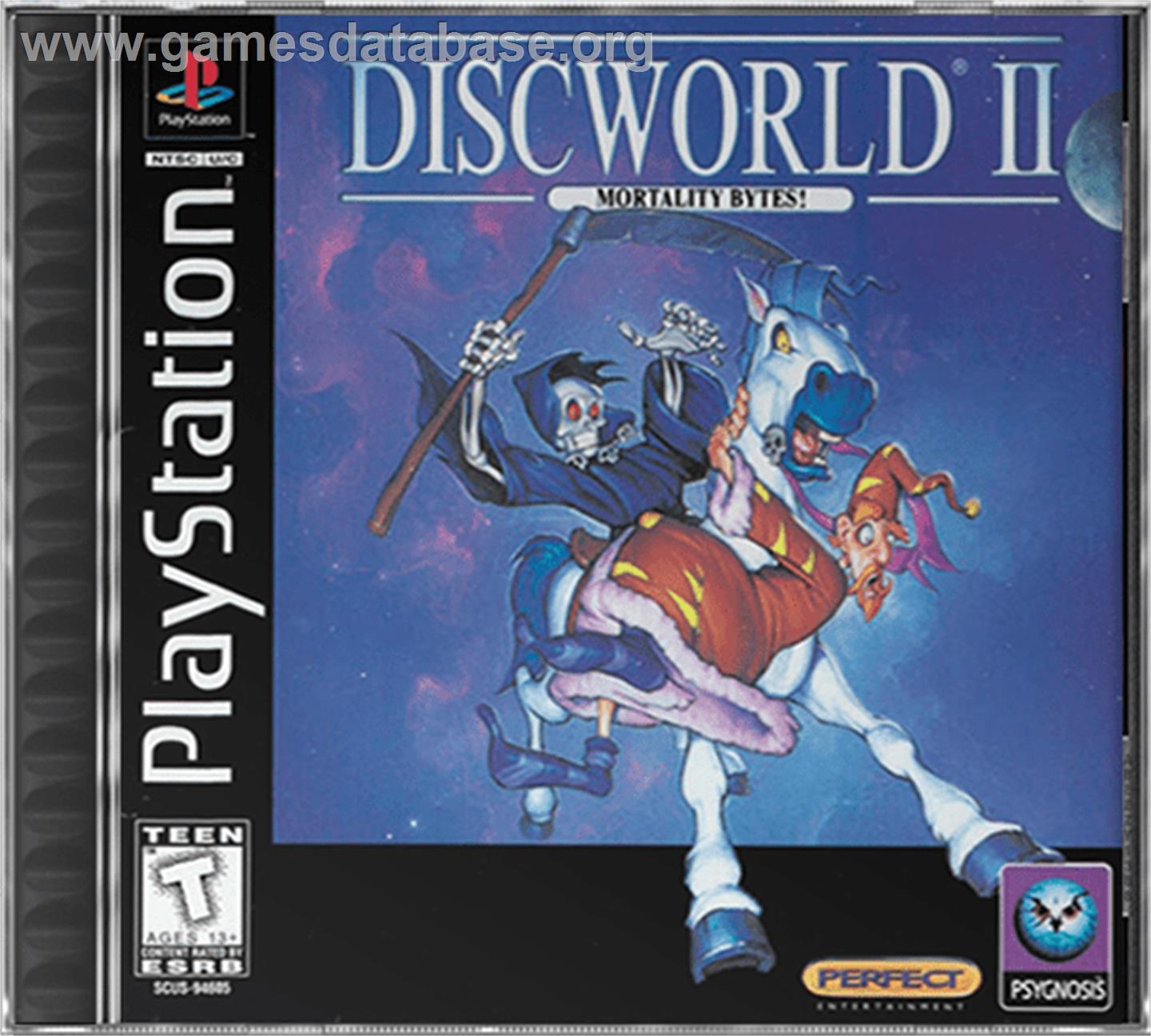 Discworld II: Mortality Bytes! - Sony Playstation - Artwork - Box
