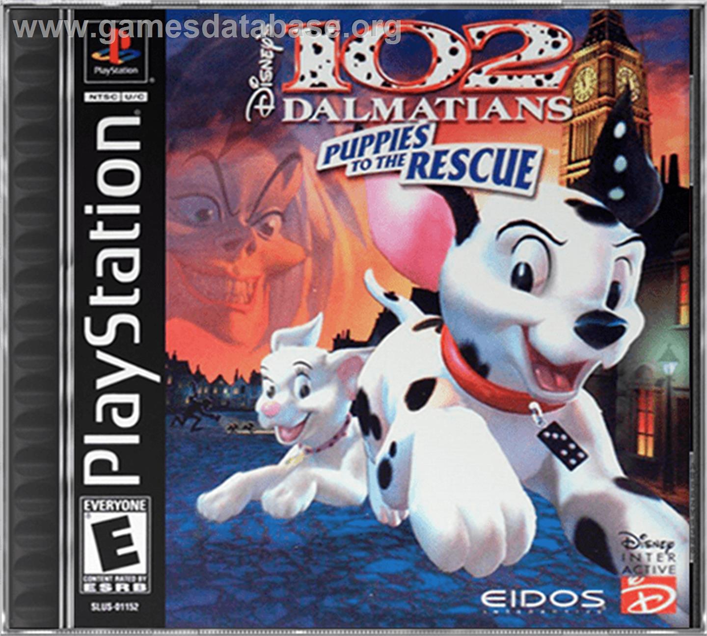 Disney's 102 Dalmatians: Puppies to the Rescue - Sony Playstation - Artwork - Box
