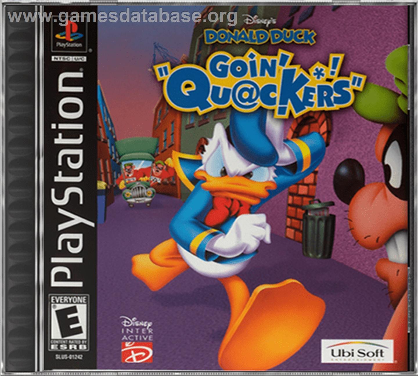 Disney's Donald Duck: Goin' Quackers - Sony Playstation - Artwork - Box