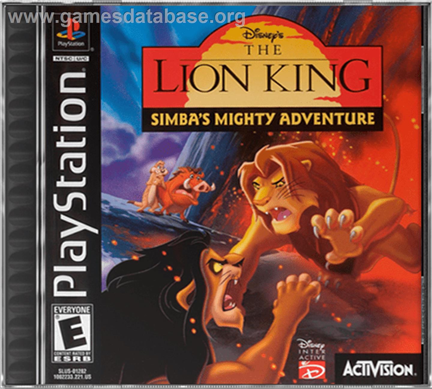 Disney's the Lion King: Simba's Mighty Adventure - Sony Playstation - Artwork - Box