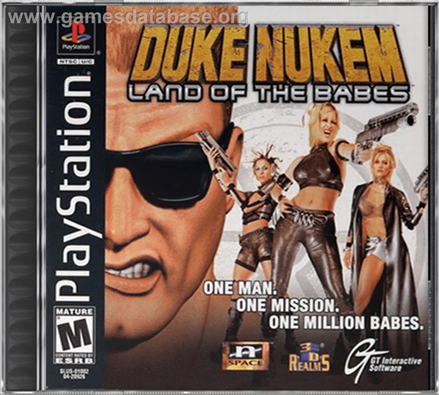 Duke Nukem: Land of the Babes - Sony Playstation - Artwork - Box