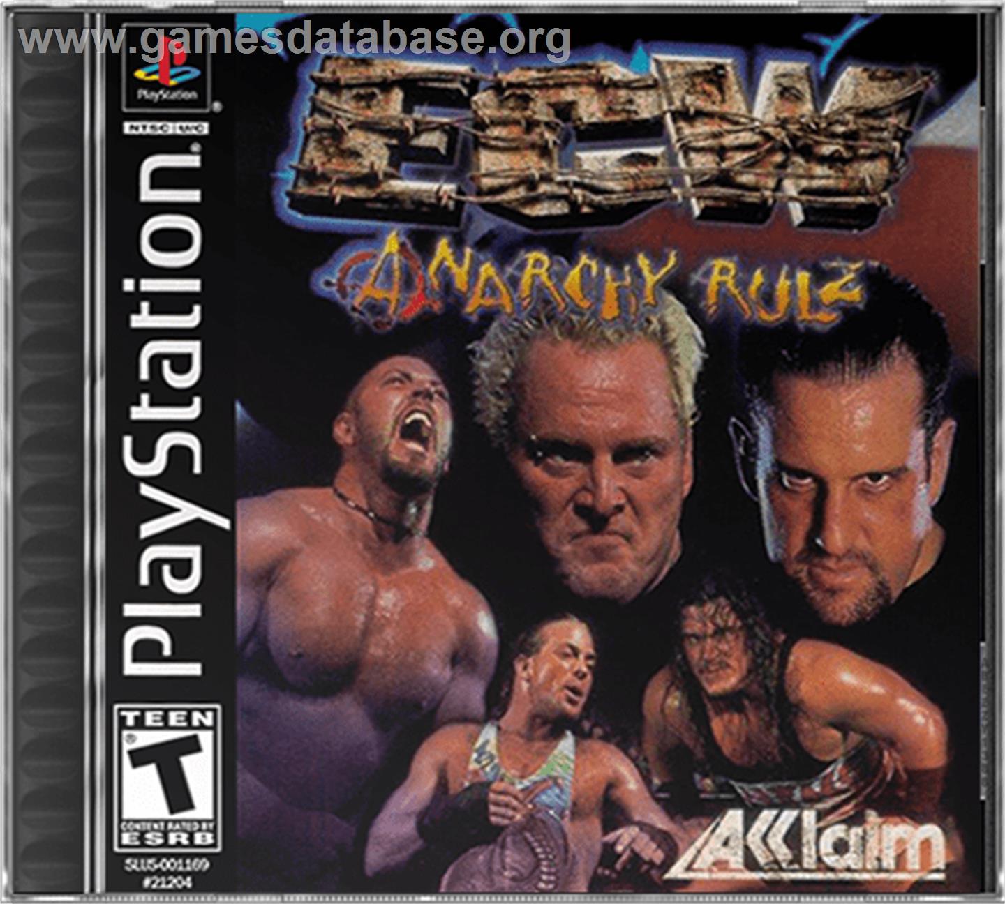 ECW Anarchy Rulz - Sony Playstation - Artwork - Box