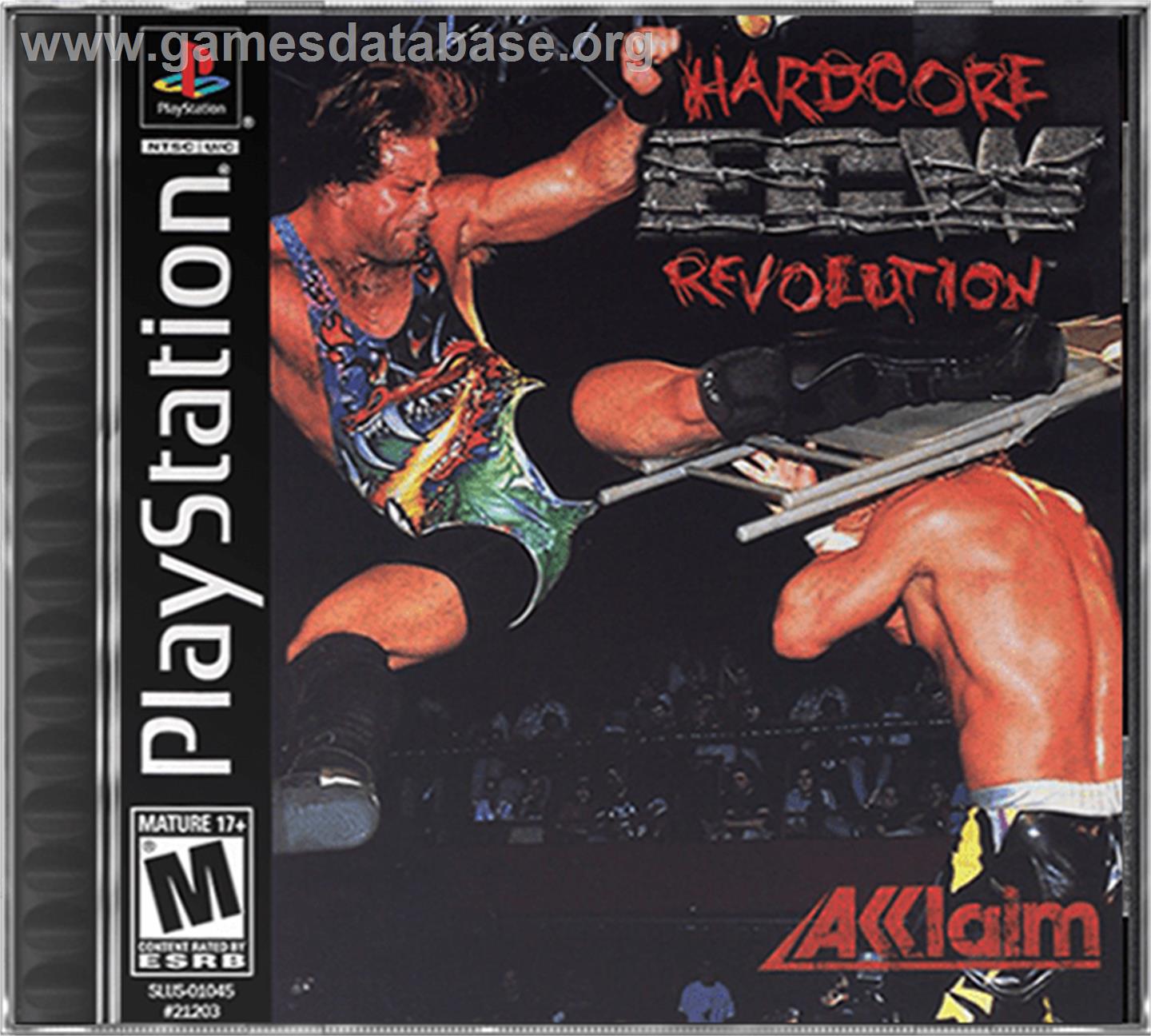 ECW Hardcore Revolution - Sony Playstation - Artwork - Box
