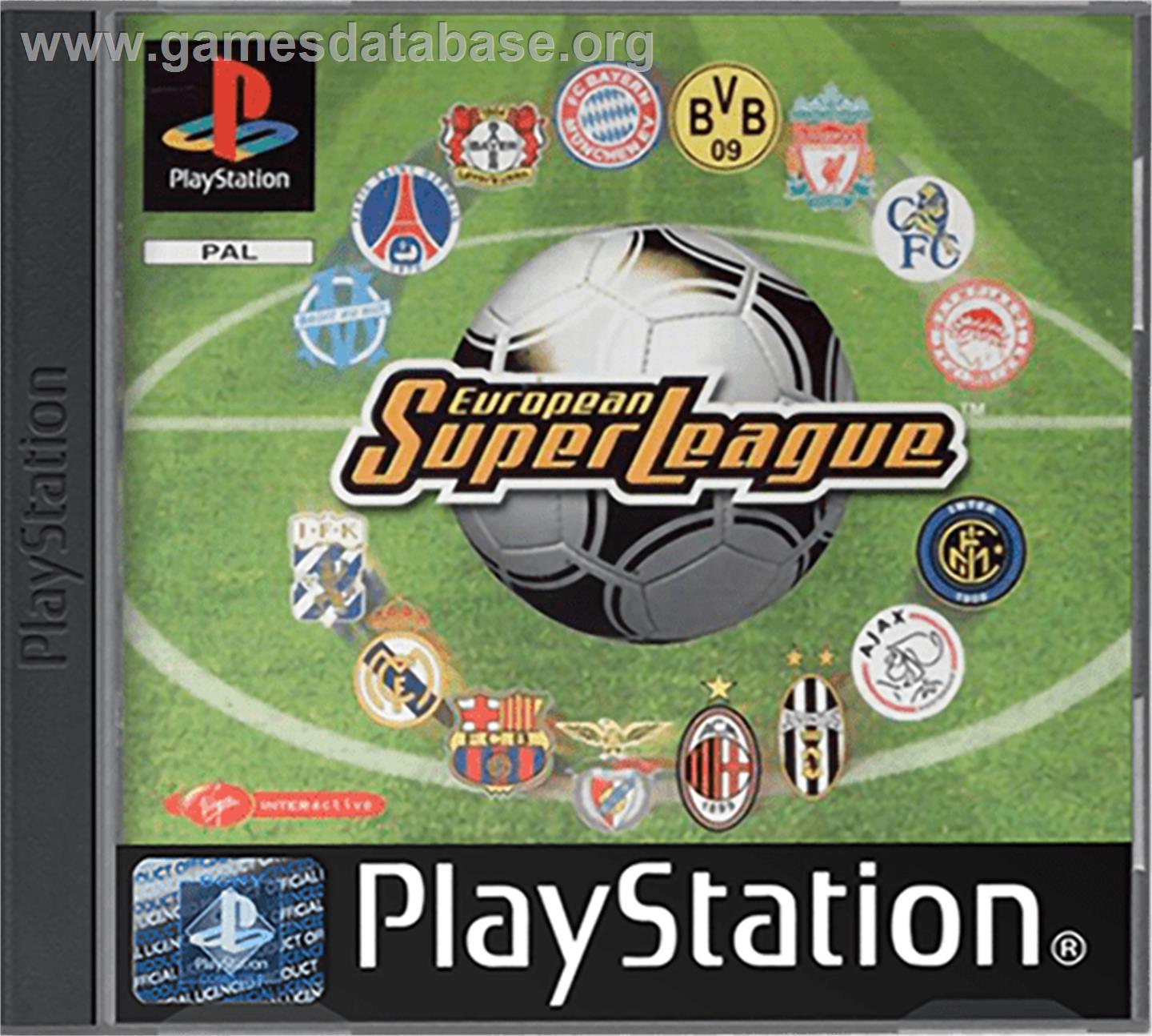 European Super League - Sony Playstation - Artwork - Box